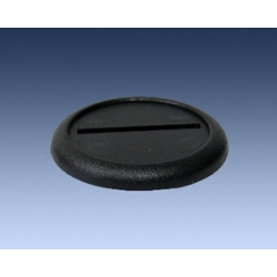 40mm black round lipped plastic bases (5 Pack)