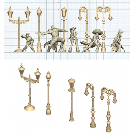 Malifaux 2E: Lamps Scenery Pack