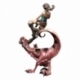 Tomb Raider Mini Epics Vinyl Figure Lara Croft & Raptor 24 cm