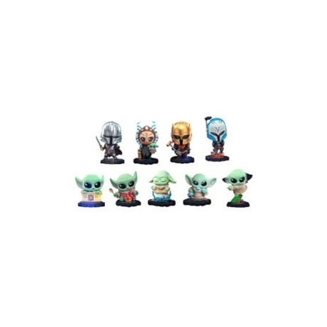 Star Wars The Mandalorian Cosbi Mini Figures 8 cm Blind Box Display (8)
