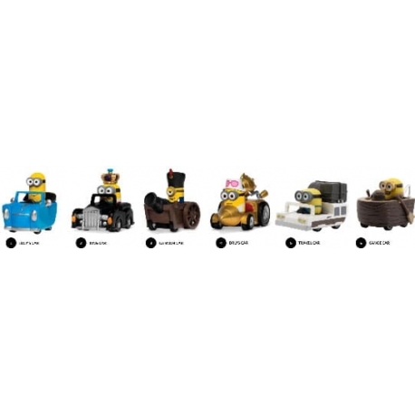 Minions Vehículos de cuerda con Figuras Zoom Hero Cajas Sorpresa Surtido (12)