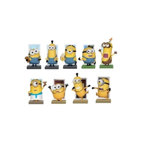 Minions Hero Box Papoy Series Mini Figures 6 cm Blind Box Display (6)