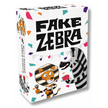 Fake Zebra is a card game of hidden roles, memory, and lots of player interaction