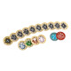 Arkham Horror: Chaos Tokens + Token Bag from Gamegenic