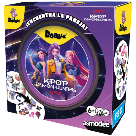 Juego de cartas Dobble K-Pop Demon Hunters de Zygomatic