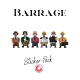 Barrage with The Leeghwater Project and 5th player expansions sticker set from MeepleStickers