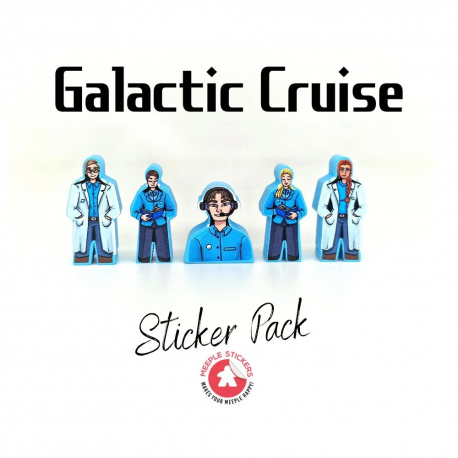 Galactic Cruise sticker set from MeepleStickers