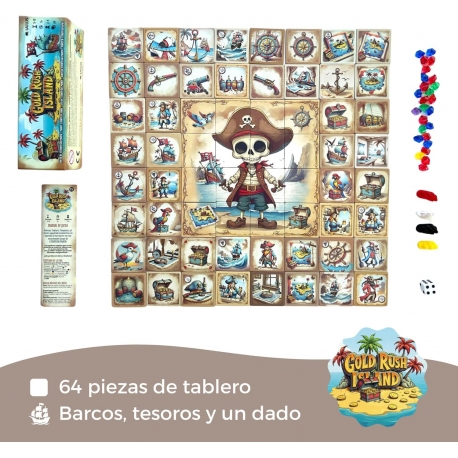 Gold Rush Island board game from Lailus (Spanish)