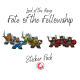 Lord of the Rings: Fate of the Fellowship sticker set from MeepleStickers