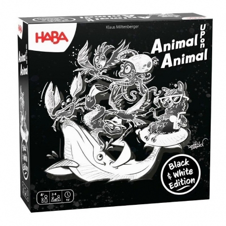 Juego de mesa Animal Sobre Animal - Edición Blanco y Negro de HABA