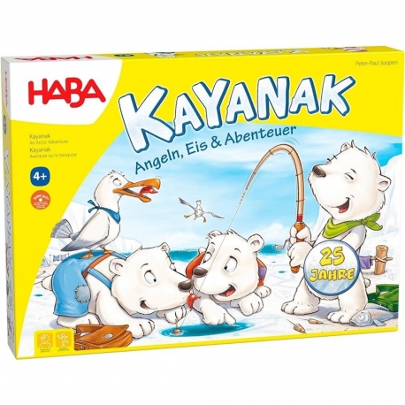 Juego de mesa Kayanak - Hielo, pesca y aventura de HABA