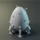 BattleTech Overlord-class Map Scale DropShip (English)