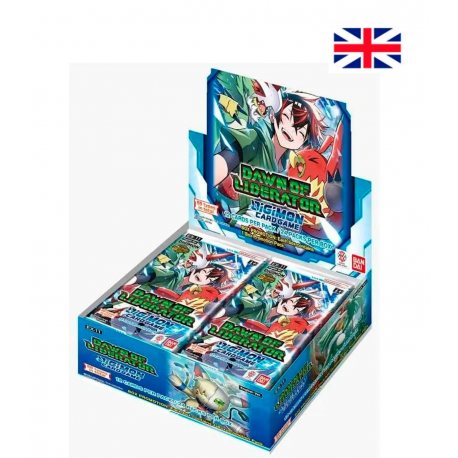 Digimon Card Game - Booster Box Display Dawn of Liberator EX-11 (24 Sobres) (Inglés) de Bandai TCG