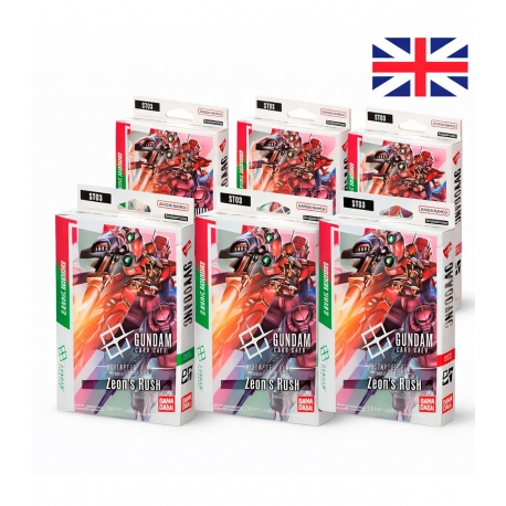 Gundam Card Game Starter Deck Display ST-03 (6 Decks) (English) by Bandai TCG