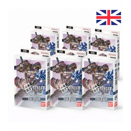 Gundam Card Game Starter Deck Display ST-05 (6 Mazos) (Inglés) de Bandai TCG