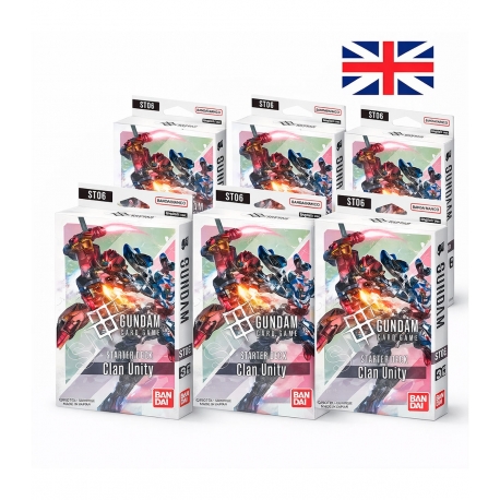 Gundam Card Game Starter Deck Display ST-06 (6 Mazos) (Inglés) de Bandai TCG