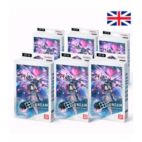 Gundam Card Game Starter Deck Display ST-13 (6 Decks) (English) by Bandai TCG