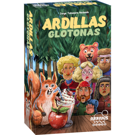 Hungry Squirrels card game from Arrakis Games (Spanish)