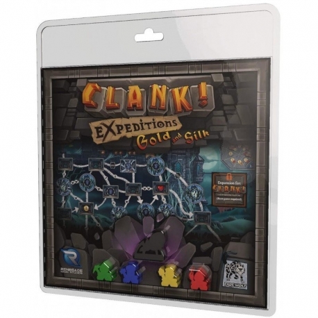 Clank: Gold & Silk Expedition expansion from Devir (Spanish)