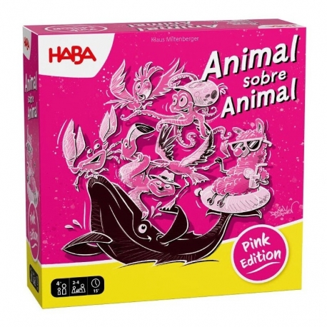 Juego de mesa Animal Sobre Animal - Edición Rosa de HABA