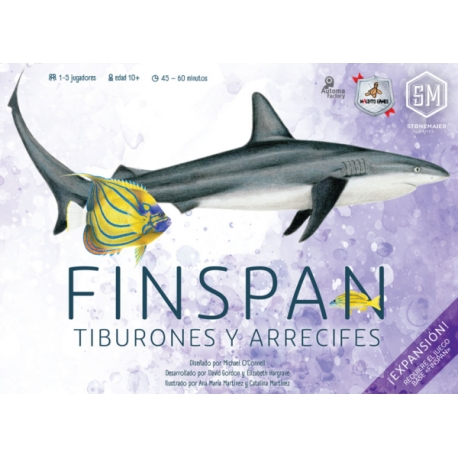 Finspan: Sharks & Reefs expansion from Maldito Games (Spanish)