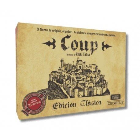 Coup: Classic Edition board game from Zacatrus (Spanish)