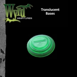 Malifaux: Accessories - Green Translucent Bases 50mm (3)