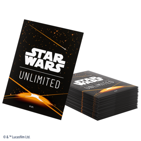 Star Wars Unlimited Art Sleeves Card Back Orange