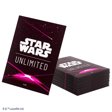 Star Wars Unlimited Art Sleeves Card Back Magenta