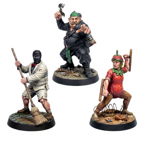 Punkapocalyptic Ninja Freaks 3 (3 miniatures pack) from Bad Roll Games
