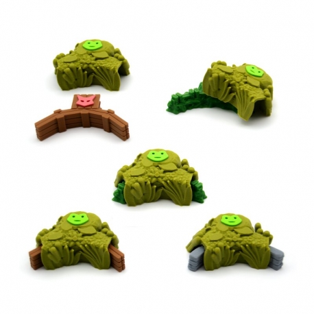 Upgrade Kit for Frog Clearing Markers for The Homeland Expansion 12 Pieces for the Root board game by BG Expansions