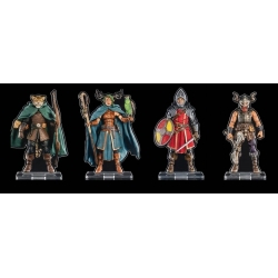 Mythic Legions Pack de 4 Figuras de Acrílico Heroic Set B 3 cm