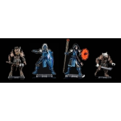 Mythic Legions Figuras acrílicas Pack de 4 Villainous Set B 3 cm