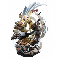 One-Punch Man Ultimate Premium Masterline Series Statue 1/4 Saitama & Genos DX Bonus Version 73 cm