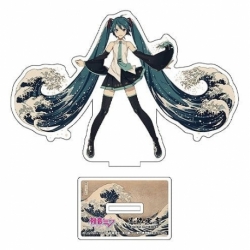Hatsune Miku x Katsushika Hokusai iXima acrílicos troquelados The Great Wave off Kanagawa 10 cm (5)