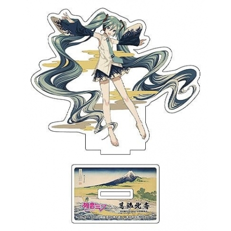 Hatsune Miku x Katsushika Hokusai iXima Soporte acrílico A Sketch of Tago Bay at Ejiri on the Tokaido 10 cm (5)