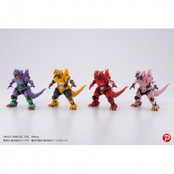 Godzilla x Evangelion pack de 4 Estatuas PVC Hyper Modeling Series Mechagodzilla Kiryu Eva colour Ver. 9 cm
