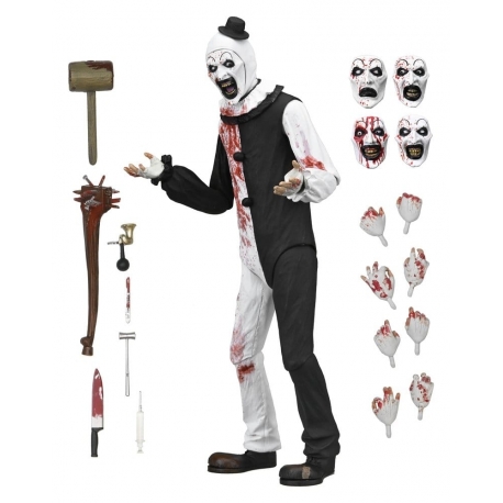 Terrifier 2 Ultimate Figura Art the Clown (Blood Splattered) 18 cm