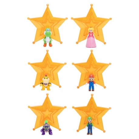 The Super Mario Galaxy Movie Action Figures 4 cm Wave 1 Assortment (12)