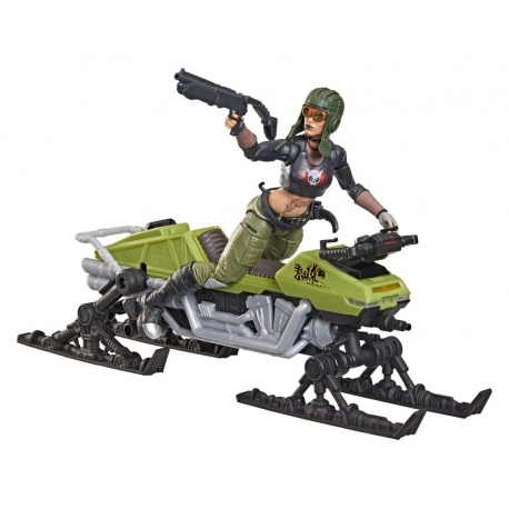 G.I. Joe Classified Series Figura y Vehículo 194 Zanya y Dreadnok Chameleon (Swamp Skier) 15 cm