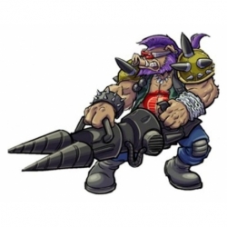 Tortugas Ninja x G.I. Joe Crossover Classics Figura Rocksteady x Dreadnok Buzzer 12 cm