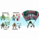 Tortugas Ninja Classic Figuras Pack de 4 Sewer Heroes con Paracaídas