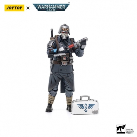 Warhammer 40k Action Figure 1/18 Death Korps of Krieg Veteran Squad Guardsman Medic 10 cm