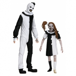 Terrifier 2 2 pack Figuras Ultimate Art the Clown & Little Pale Girl 18 cm