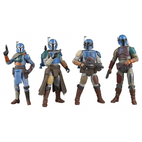 Star Wars The Mandalorian Vintage Collection Pack de 4 Figuras Mandalorian Shriek-Hawk 10 cm