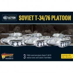 Soviet T-34/76 Medium Tank Platoon (3) with Tank Riders