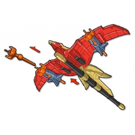 Mighty Morphin Power Rangers Thunderzord Figura Firebird