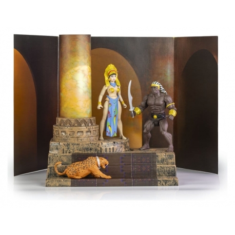 The Savage World of Frazetta Set de Figuras Egyptian Queen & The Guard (Museum Edition) 14 cm