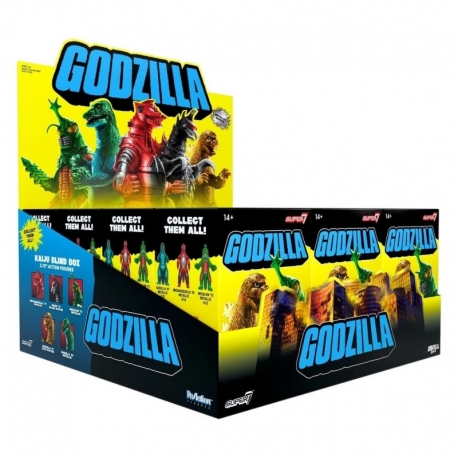 Godzilla Toho (Metallic) Action Figure Blind Box Wave 5 Display (12)