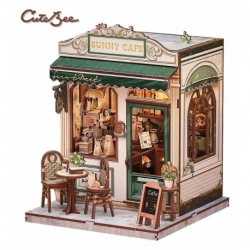 Maqueta Model Kit Miniature House Sunny Cafe 20 x 16 cm